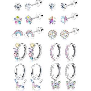 Hypoallergenic Earrings For Girls Women Surgical Stainless Steel Screw Back